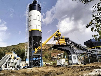 portable concrete batching plant