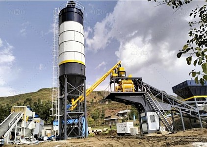 mobile concrete batching plant price