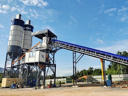 stationary concrete batch plants